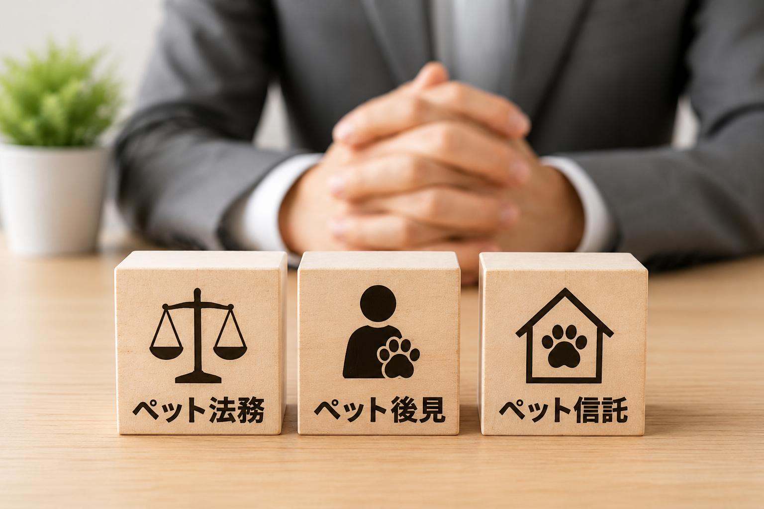 ペット法務・ペット後見・ペット信託の違いのイメージ